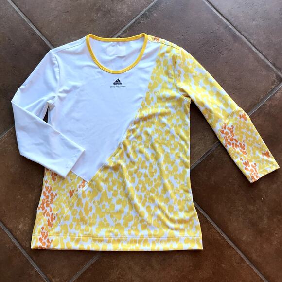 Adidas x Stella McCartney 3/4 Sleeve Athletic Shirt with Abstract Print sz M(?) - Picture 4 of 7